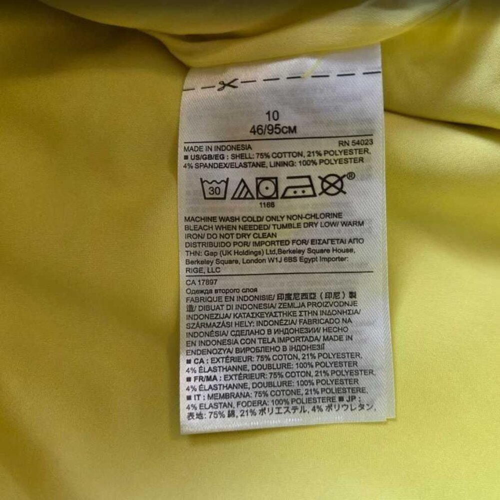New 10 Banana Republic scalloped mini skirt in Lively Chartreuse - Picture 6 of 11